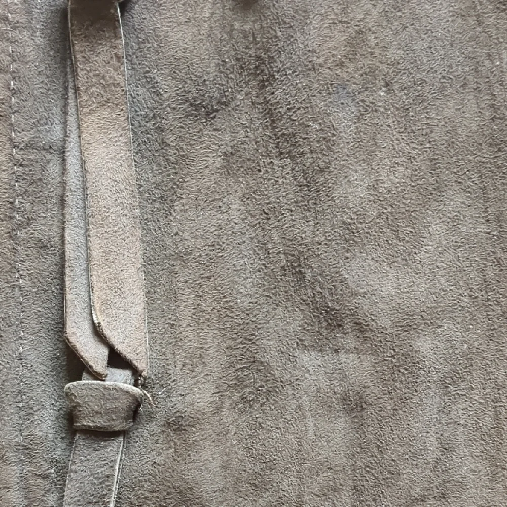 VTG Brown Suede Vest with Fringe
